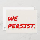 Wir halten die Red Marker Postkarte aufrecht (Vorne/Hinten)