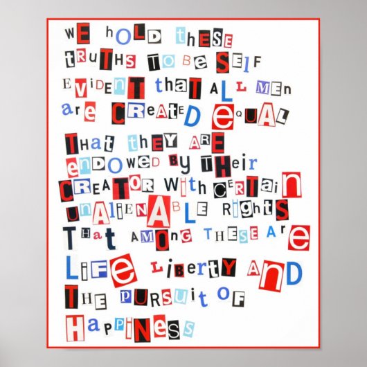 Wir halten diese Wahrheiten... Poster (Vorne)