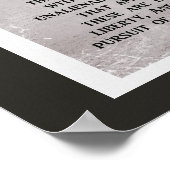 Wir halten diese Wahrheiten - Thomas Jefferson Zit Poster (Ecke)