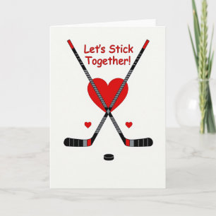 Wir halten zusammen Hockeykarte Karte
