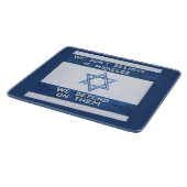 Wir hängen von Wunder ab - Rosh Pina Schneidebrett (Ecke)