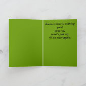 Wir hassen Abschied zu nehmen. Karte (Innenseite)