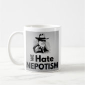 Wir hassen Nepotismus - Tasse (Links)