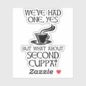 Wir hatten einen, ja - aber was ist mit dem zweite aufkleber (Blatt)