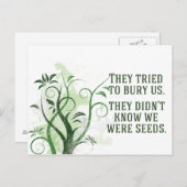 Wir hatten Inspiration Zitat schön Postkarte (Vorne/Hinten)