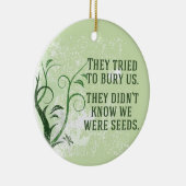 Wir hatten inspirierendes Zitat Keramik Ornament (Rechts)