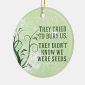 Wir hatten inspirierendes Zitat Keramik Ornament (Links)