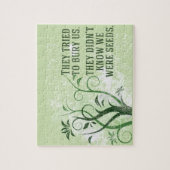 Wir hatten inspirierendes Zitat Puzzle (Vertikal)