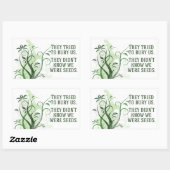 Wir hatten inspirierendes Zitat Rechteckiger Aufkleber (Blatt)