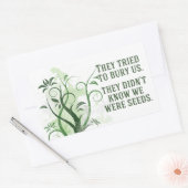 Wir hatten inspirierendes Zitat Rechteckiger Aufkleber (Umschlag)