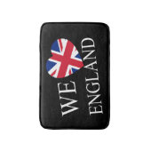 Wir heartflag England, dt bmcent Badematte (Vorderseite Vertikal)