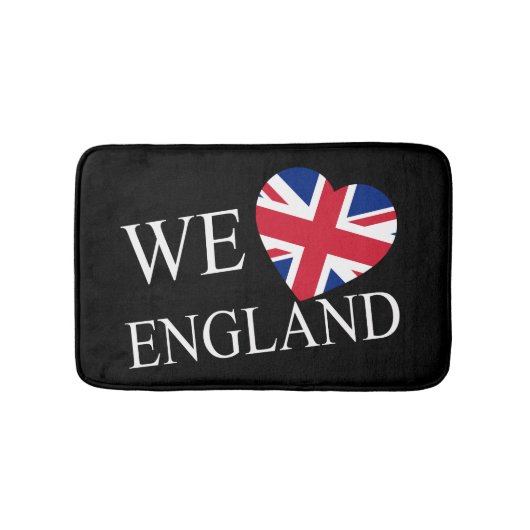 Wir heartflag England, dt bmcent Badematte (Vorderseite)