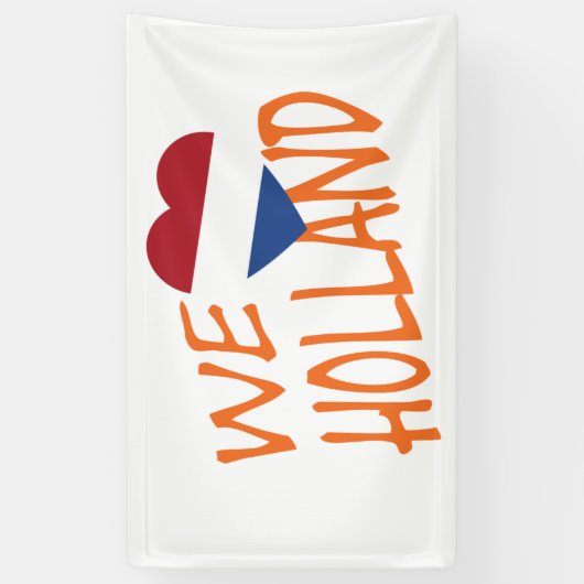 Wir heartflag holländisch oder auf "wt bncnt" banner (Vertikal)