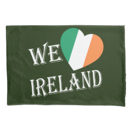 Wir heartflag Ireland wt pccle Kissenbezug