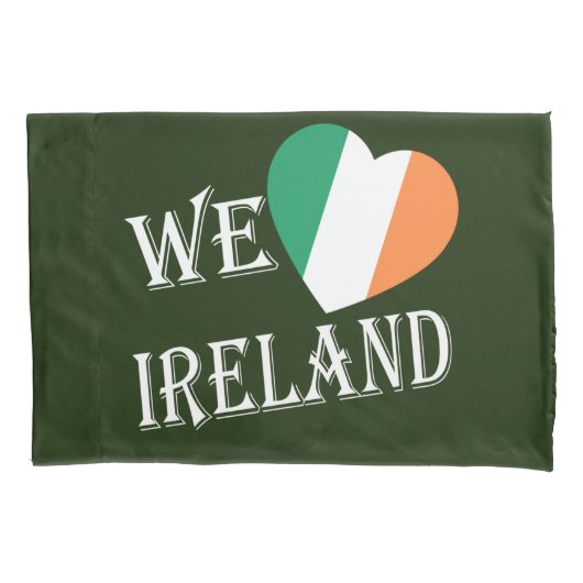 Wir heartflag Ireland wt pccle Kissenbezug (Vorderseite)