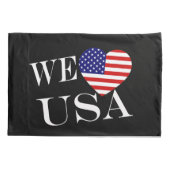 Wir Heartflag USA wt pct Kissenbezug (Rückseite)
