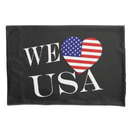 Wir Heartflag USA wt pct Kissenbezug