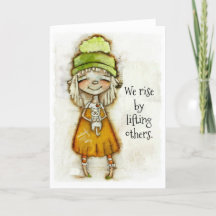 Wir heben - Ermutigungskarte (innen leer)