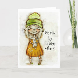 Wir heben - Ermutigungskarte (innen leer) Karte