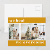 Wir heilen uns über das Weihnachtsfeiertag-Foto Postkarte (Vorne/Hinten)