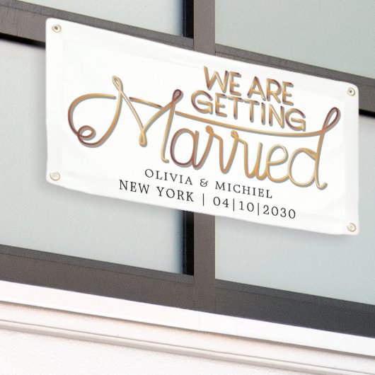 wir heiraten Auto Banner (Äußeres Gebäude)