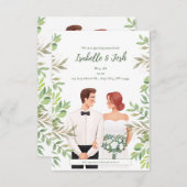 Wir heiraten! begleitkarte (Vorne/Hinten)