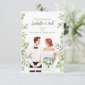 Wir heiraten! begleitkarte (Stehend Vorderseite)