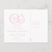 Wir heiraten das Datum der Postkarte (Rückseite)