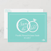 Wir heiraten das Datum der Postkarte (Vorne/Hinten)