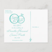 Wir heiraten das Datum der Postkarte (Rückseite)