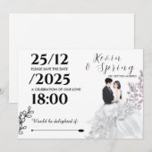 Wir heiraten einladung (Vorne/Hinten)