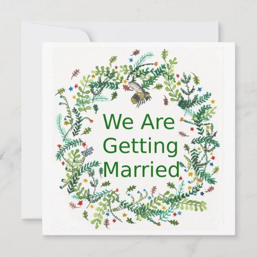 Wir heiraten einladung (Vorderseite)