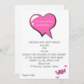 Wir heiraten! einladung (Vorne/Hinten)