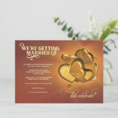 Wir heiraten Hochzeit (V3) Ankündigung (Stehend Vorderseite)