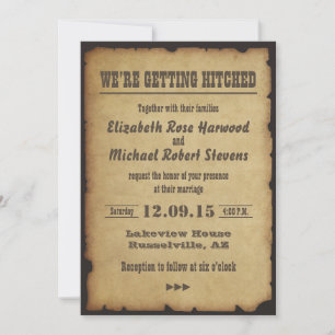 Wir heiraten Hochzeitseinladung Einladung