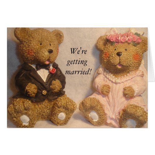 Wir heiraten! Karte (Vorderseite (Horizontal))
