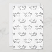 Wir heiraten Lässige Hochzeit am Strand Einladung (Rückseite)