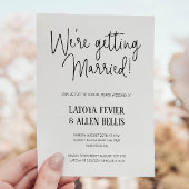 Wir heiraten Lässige Hochzeit am Strand Einladung