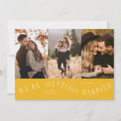 Wir heiraten Multi-Foto Gelb Save The Date (Vorderseite)