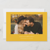 Wir heiraten Multi-Foto Gelb Save The Date (Rückseite)