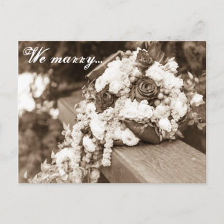 Wir heiraten... postkarte