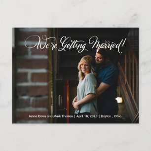 Wir heiraten Save the Date Fotokarte Ankündigungspostkarte