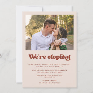 Wir heiraten - Stylish Peach Pink Ankündigung
