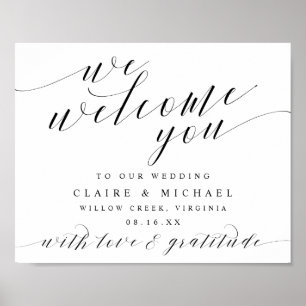 Wir heißen Sie herzlich willkommen bei der Kalligr Poster