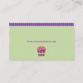 Wir "Herz-" Kuchen-Visitenkarte Visitenkarte (Rückseite)