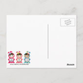 wir Herzen Sie Postkarte (Rückseite)