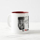 wir Herzgroßvater Zweifarbige Tasse (Vorderseite Links)