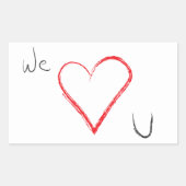 wir heulen Aufkleber (Vorderseite)