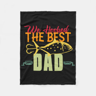Wir hielten den besten Vater Fischen Vintagen Köde Fleecedecke