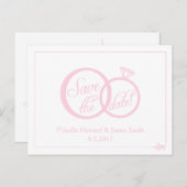 Wir Hochzeit speichern das Datum Postkarte (weiß) (Vorne/Hinten)